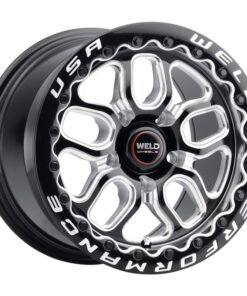 Weld Racing 15x10 Laguna Bead Lock 5x114.3 ET50 BS7.50 Gloss BLK MIL DIA 78.1