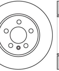 StopTech Sport Slotted 11-16 BMW 535i Front Right Rotor