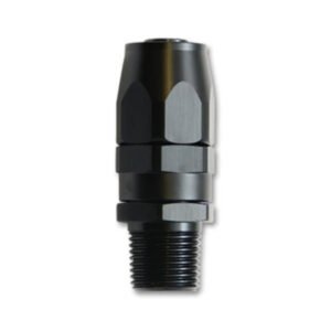 Vibrant -6AN Male NPT Straight Hose End Fitting - 1/8 NPT