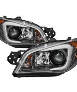 Spyder Subaru WRX 2006-2007 Projector Headlights - Halogen Only - Black PRO-YD-SWRX06-LBDRL-BK