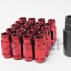 Wheel Mate Monster Open End Lug Nut Set of 20 - Red 1/2in