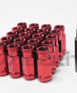 Wheel Mate Monster Open End Lug Nut Set of 20 - Red 1/2in