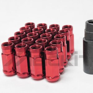 Wheel Mate Monster Open End Lug Nut Set of 20 - Red 1/2in