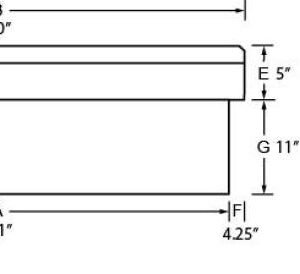 Tradesman Aluminum Economy Cross Bed Truck Tool Box (72in.) - Black