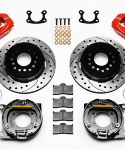 Wilwood Forged Dynalite P/S Park Brake Kit Drill-Red Small Ford 2.50in Offset
