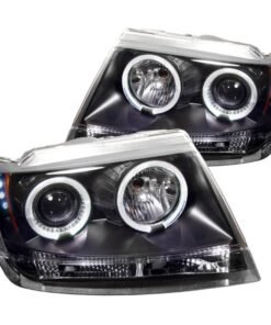 Spyder Jeep Grand Cherokee 99-04 Projector Headlights LED Halo LED Blk - PRO-YD-JGC99-HL-BK