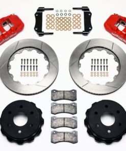Wilwood AERO4 RearTruck Kit 14.25in Red 1999-2010 GM 1500-SUV 1 Piston OE Caliper