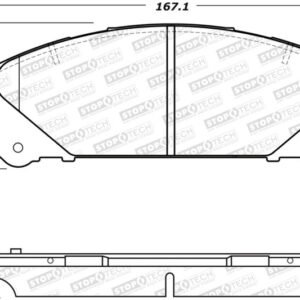 StopTech Performance 10-17 Lexus RX350 Front Brake Pads