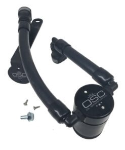 J&L 07-14 Ford Mustang GT500 Driver Side Oil Separator 3.0 - Black Anodized