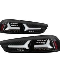 Spyder Mitsubishi Lancer/Evolution X 08-14 V2 LED Tail Lights - Black ALT-YD-ML08V2-SEQ-BK
