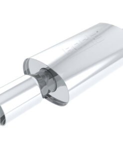 Borla Boomer Blow Torch Muffler Oval 2-1/4in x 4in Side Round Out