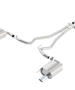 Borla Cat Back 15-17 Ford Mustang 3.7L V6 MT/AT 2.25in Pipe 4in Single Round Rolled Tips