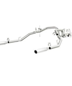 Magnaflow 09-13 Dodge Ram 1500 V6 3.6L Dual Spilt Rear Exit Polished Stainless C/B Perf Exhaust