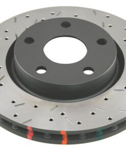 DBA 09 Pontiac G8 GXP V8 6.2L Rear Crossdrilled/Slotted 4000 XS Series Rotor - Black