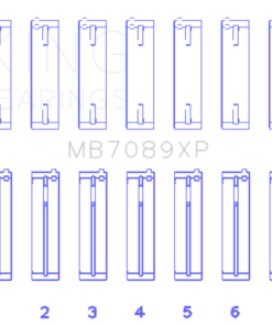 King Volkswagen VR6 2.8L (Size STD) Performance Main Bearing Set