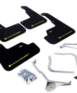 Rally Armor 15-18 Subaru WRX/STi Sedan UR Black Mud Flap w/ Green Logo