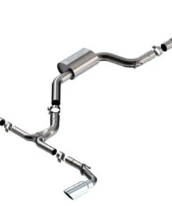 Borla 22-23 Volkswagen Golf GTI 2.0L AT/MT 3inch S-Type Cat-Back Exhaust - 4in Split Single Tips
