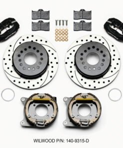 Wilwood Forged Dynalite P/S Park Brake Kit Drilled 12 Bolt 2.75in offset Staggered Shock