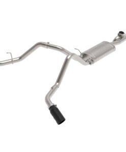 aFe Gemini XV 3in 304 SS Cat-Back Exhaust 09-18 GM Trucks V6-4.3/V8-4.8/5.3L w/ Black Tips