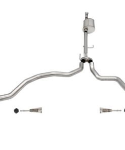 Corsa 2021-2022 Ford F-150 SuperCab/6.5in Bed 5.0L V8 Sport Cat-Back Dual Rear Exit-Black PVD