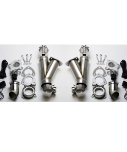Granatelli 3.0in Alum Mild Steel Electronic Dual Slip Fit Exhaust Cutout w/Band Clamps