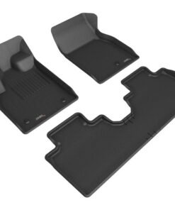 3D MAXpider 2021 Ford Mustang Mach-E Kagu 1st & 2nd Row Floormat - Black