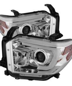 Spyder Toyota Tundra 2014-2016 Projector Headlights Light Bar DRL Chrome PRO-YD-TTU14-DRL-C