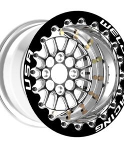 Weld Tuner Import Drag 13x10 / 4x100mm BP / 4.5in. BS Black Wheel CTR - Double Beadlock M/T Blk