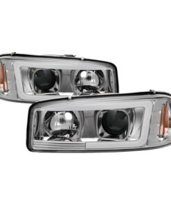 Spyder GMC Sierra 1500/2500/3500 99-06 V2 Projector Headlights - DRL - Chrome PRO-YD-CDE00V2-LB-C