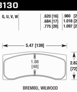 Hawk ER-1 Endurance Racing Brake Pads for Brembo/Wilwood Motorsport Calipers