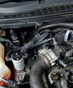 J&L 15-19 Ford Edge Sport/ST Passenger Side Oil Separator 3.0 - Clear Anodized
