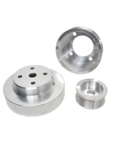 BBK 86-93 Mustang 5.0 Underdrive Pulley Kit - Lightweight CNC Billet Aluminum (3pc)