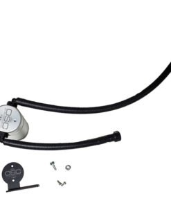 J&L 20-21 Chevrolet Corvette 6.2L LT2 Targa Top Passenger Side Oil Separator 3.0 - Clear Anodized