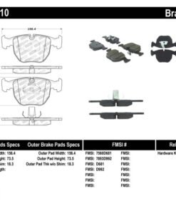 StopTech Performance 00-04 BMW M5 E39 / 00-06 X5 / 03-05 Range Rover HSE Front Brake Pads