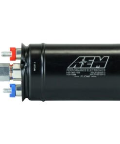 AEM 400LPH High Pressure Inline Fuel Pump - M18x1.5 Female Inlet to M12x1.5 Male Outlet