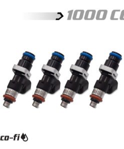 BLOX Racing Eco-Fi Street Injectors 1000cc/min w/1/2in Adapter Honda K Series (Set of 4)