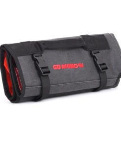 Go Rhino XVenture Gear Tool Roll Large (7x7in. Closed) 12oz Waxed Canvas - Black