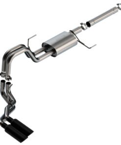 Borla 21-22 Ford F-150 Powerboost 3.5L V6 2WD & 4WD 4DR 3in, 2.25in S-TYPE Black Chrome Tips