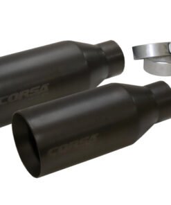 Corsa 2017 Ford F-150 Raptor 3in Inlet / 5in Outlet Black Cerakote Tip Kit (For Corsa Exhaust Only)