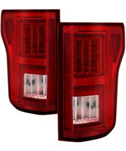 Spyder Ford F150 2015-2017 Light Bar LED Tail Lights - Red Clear ALT-YD-FF15015-LBLED-RC