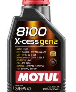 Motul 1L Synthetic Engine Oil 8100 5W40 X-CESS - Case of 12