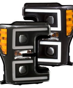 ANZO LED Headlights 17-18 Ford F-250 Super Duty Plank-Style L.E.D. Headlight Black (Pair)