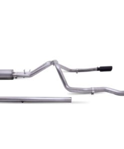 Gibson 19-22 GMC Sierra 1500 5.3L 3/2.5in Cat-Back Dual Split Exhaust System Stainless - Black Elite