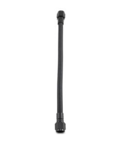 Vibrant PTFE Flex Hose Assembly -8AN 12in Length Hose End Style Straight/Straight