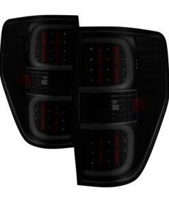 xTune Ford F150 09-14 LED Tail Lights - Black ALT-ON-FF15009-LBLED-BSM