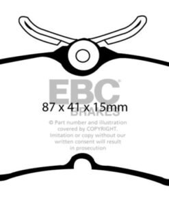EBC 13-19 Ford Fiesta ST 1.6T Bluestuff Rear Brake Pads