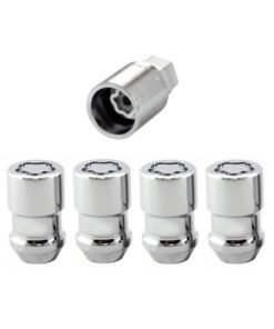 McGard Wheel Lock Nut Set - 4pk. (Cone Seat) M12X1.5 / 19mm & 21mm Dual Hex / 1.46in. L - Chrome