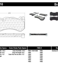 StopTech Mercedes Benz Front Performance Brake Pads