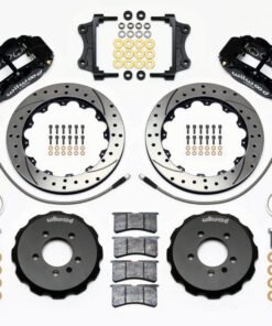 Wilwood Narrow Superlite 6R Front Hat Kit 12.88in Drilled 06-12 Volkswagen GTI w/ Lines