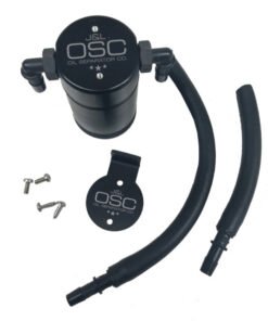 J&L 99-04 Ford Lightning Passenger Side Oil Separator 3.0 - Black Anodized